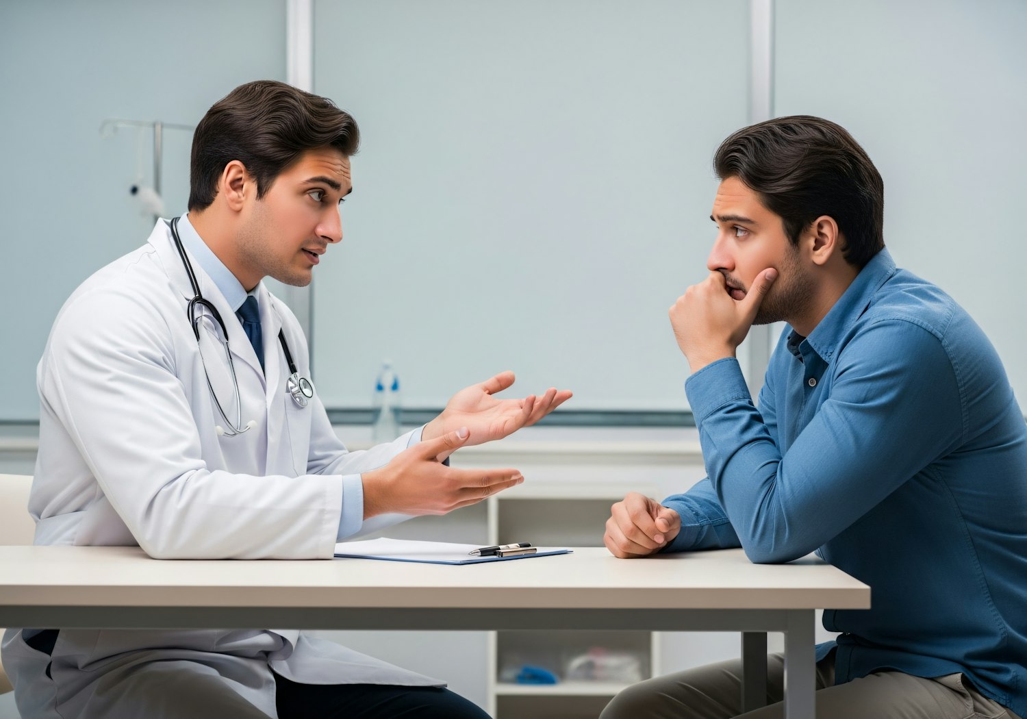 A person engaging in a therapeutic conversation, representing the act of seeking professional help and support for mental health challenges.