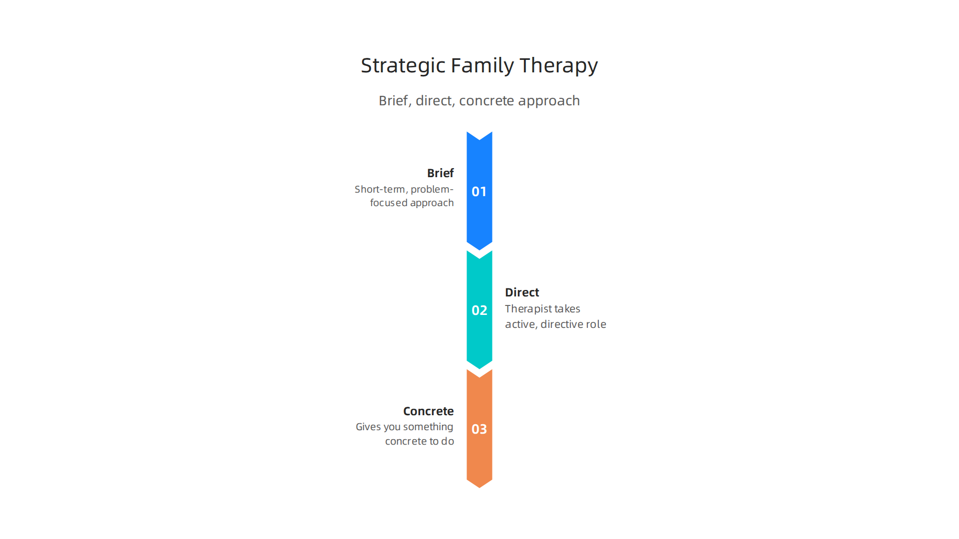 An overview of what defines Strategic Family Therapy, highlighting its active, short-term, and problem-focused approach.
