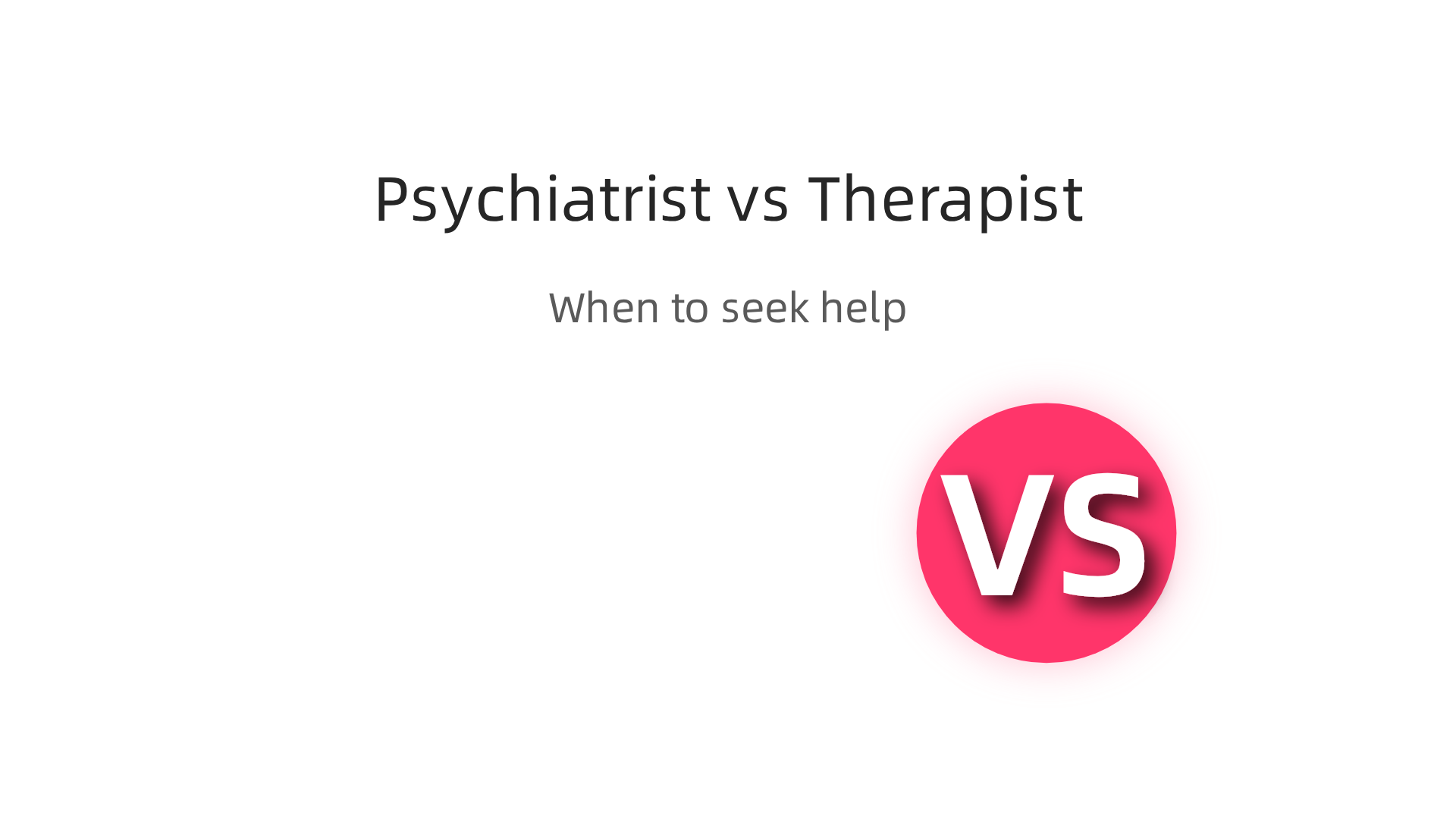 Key differences between when to seek help from a psychiatrist or a therapist for depression.