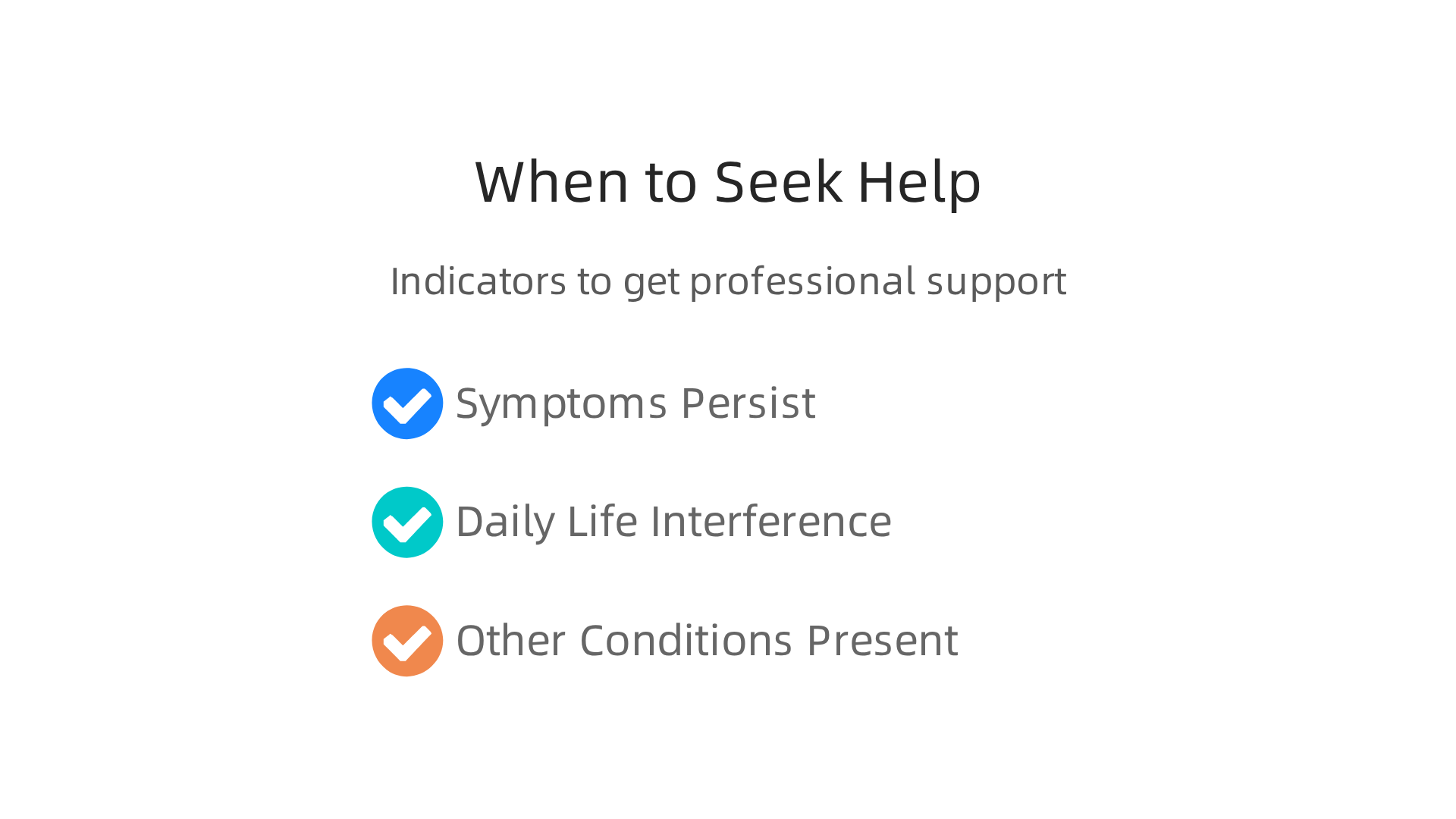 Recognize the key indicators that suggest it's time to seek professional support for anxiety.
