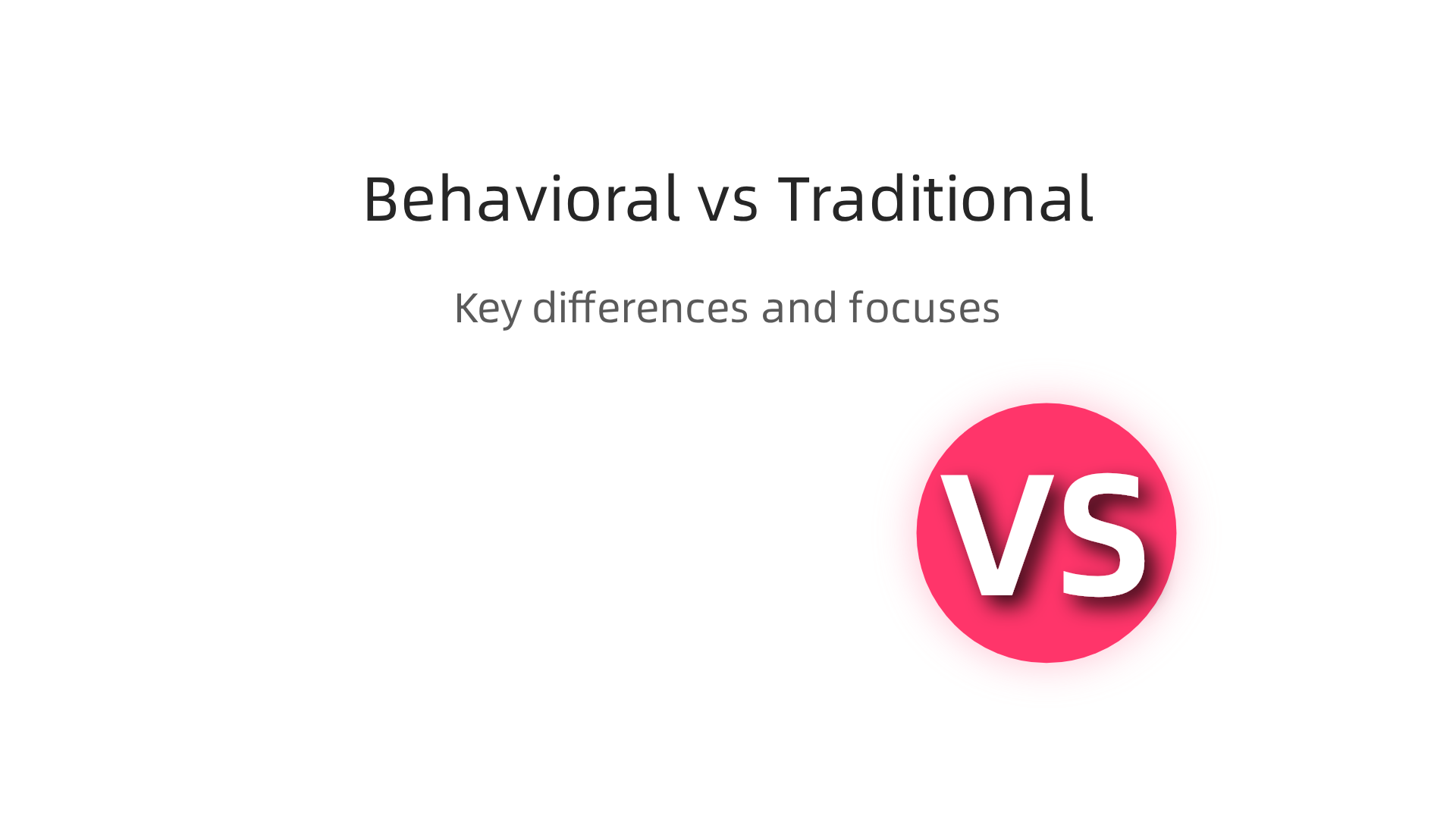 Key differences between behavior health counseling and traditional therapy, highlighting their distinct focuses and goals.