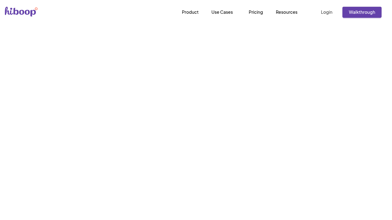 A screenshot of the HibooP website, offering insights on mental health and clinical decision tools.