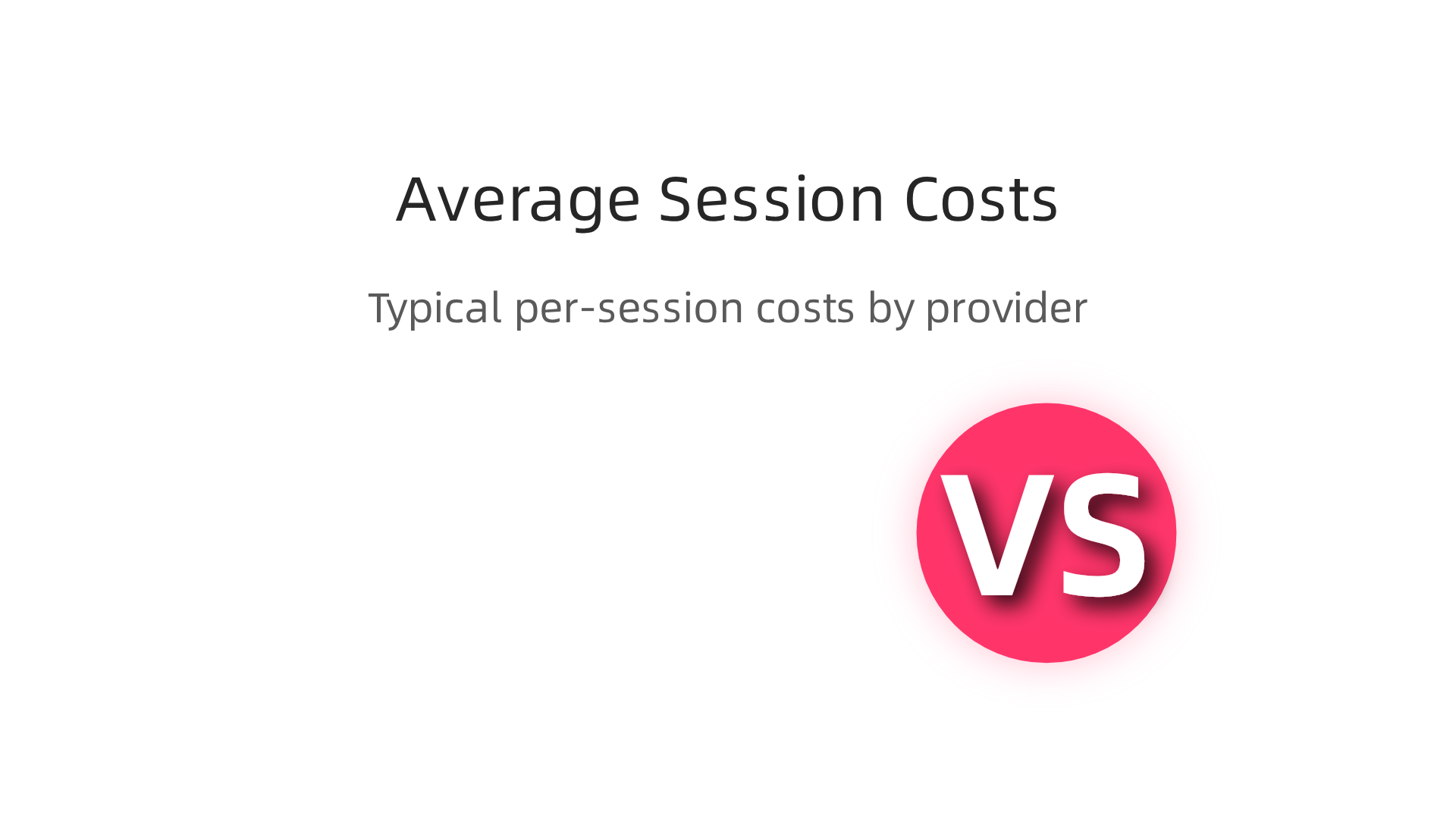 Compare the typical per-session costs for different mental health professionals to help budget for your care.
