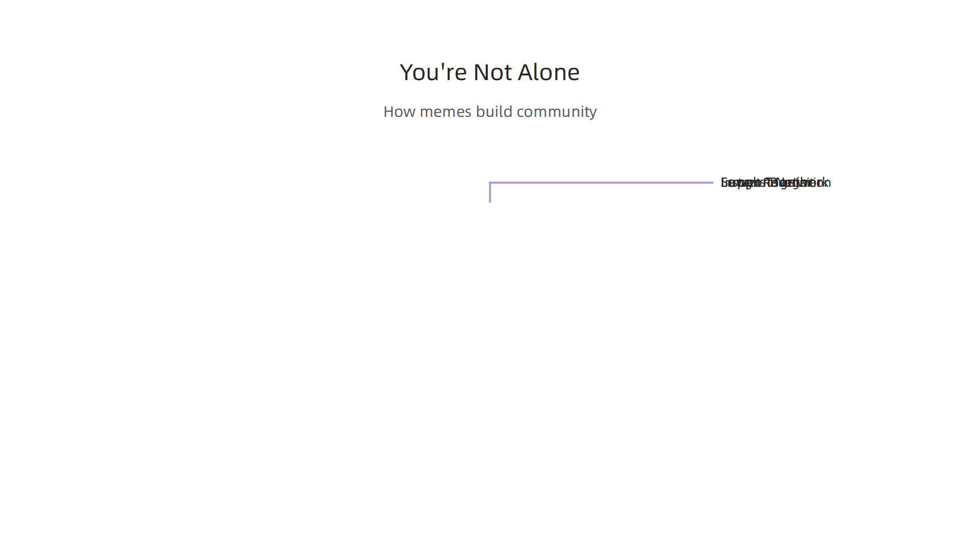 How 'You're Not Alone' memes foster community and support for anxiety.