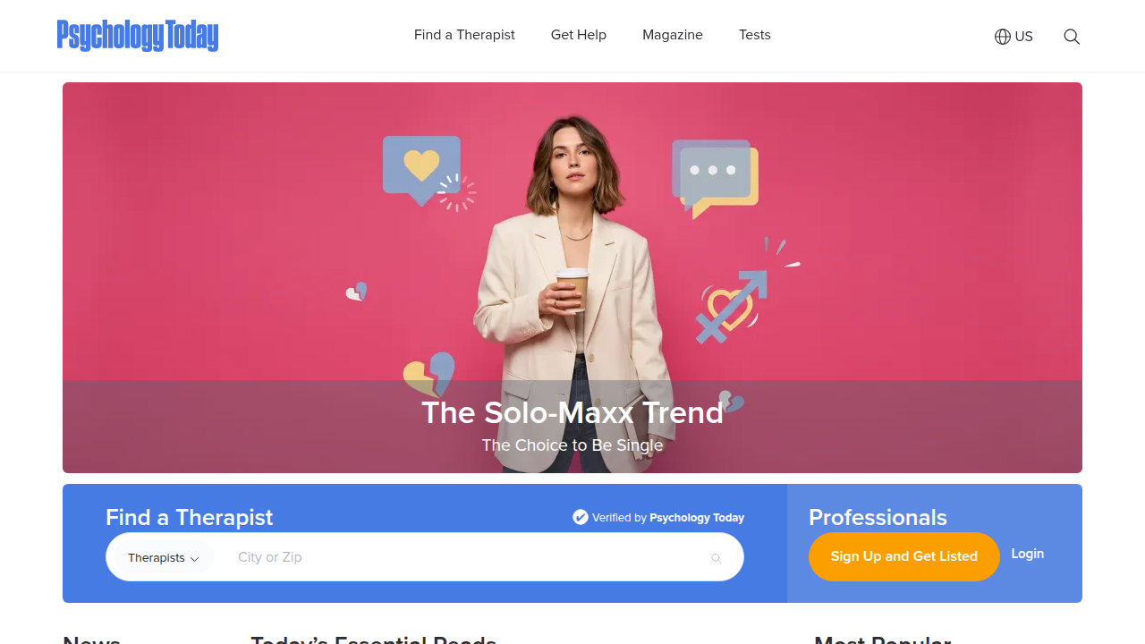 Psychology Today offers various mental health resources, including screening tools like the Generalized Anxiety Disorder Test.