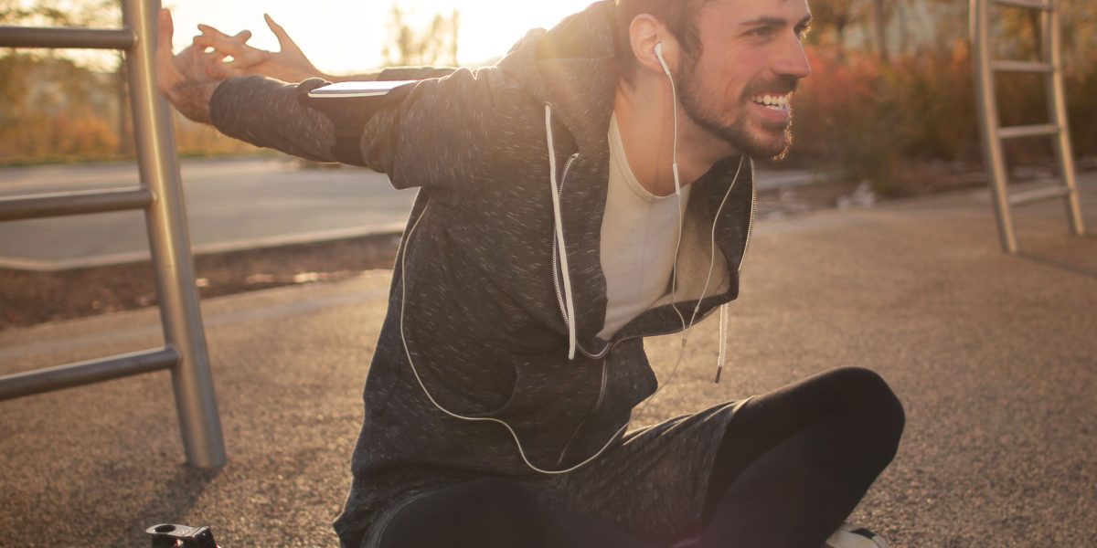 A person engaging in healthy habits, symbolizing the positive impact of daily routines on mental well-being and panic frequency.